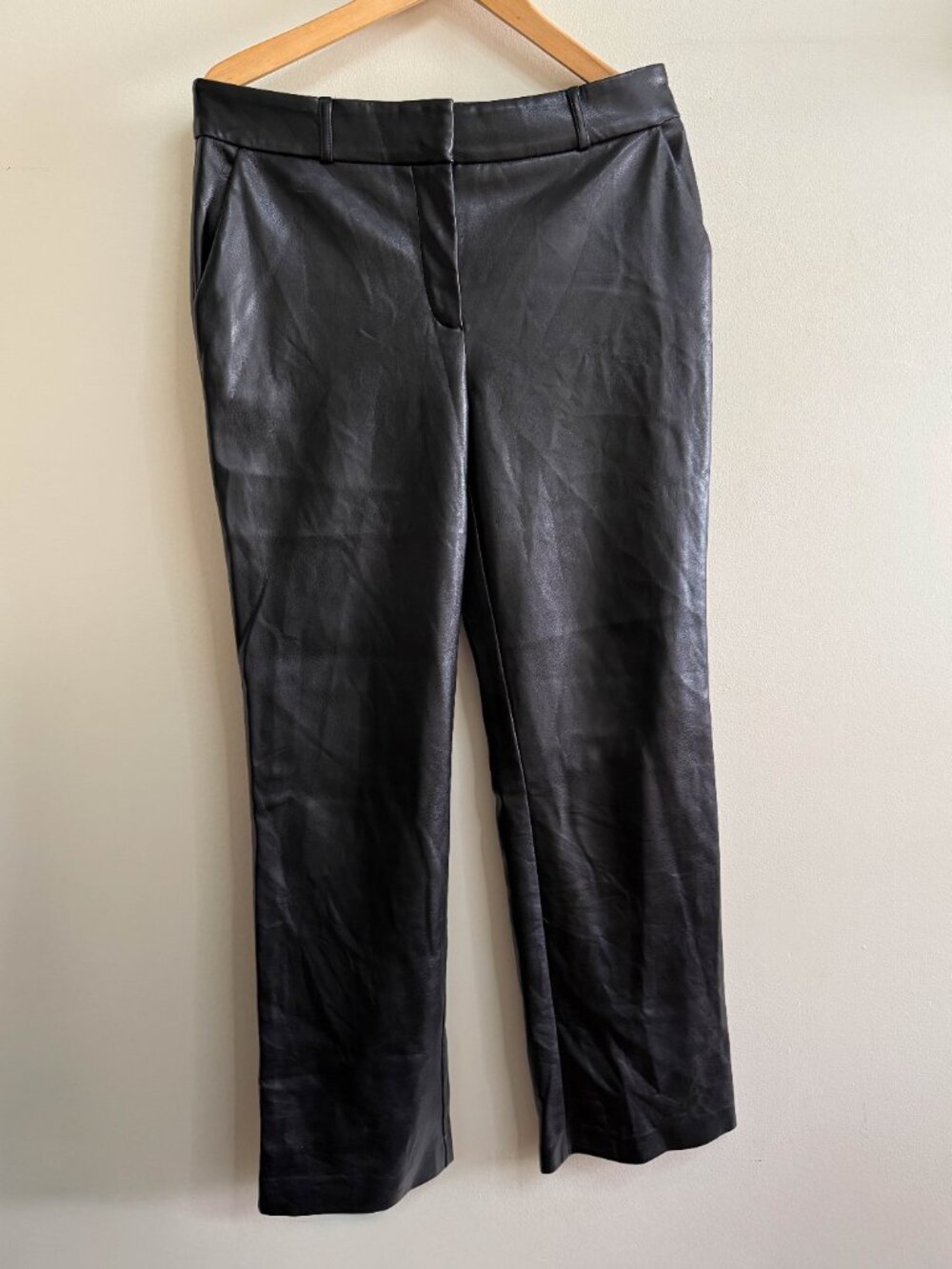 Camelia Straight Leg Faux Leather Pants
